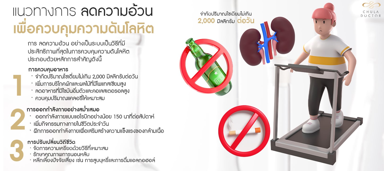 แนวทางการ ลดความอ้วน เพื่อควบคุมความดันโลหิต